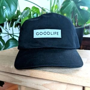Goodlife Curved Brim Box Logo Hat Black/White